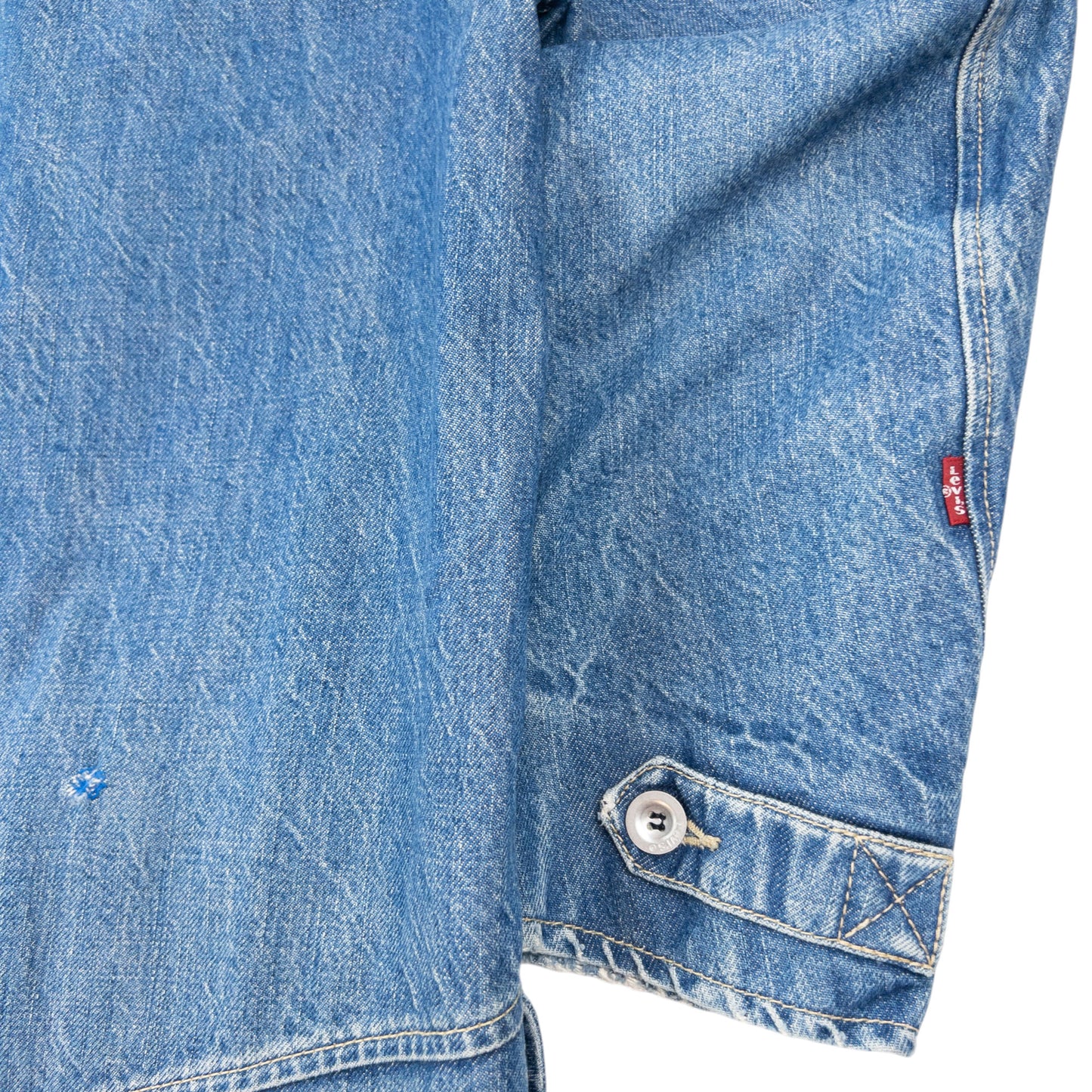 Vintage 2000s Levi's Engineered Garments Denim Trench Jacket Size M