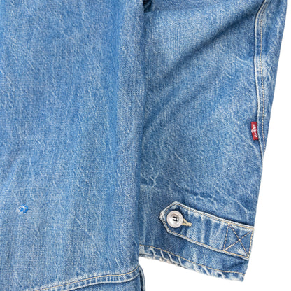 Vintage 2000s Levi's Engineered Garments Denim Trench Jacket Size M