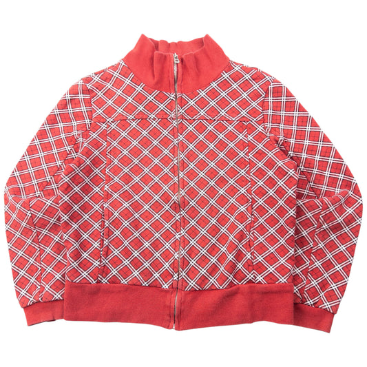 Vintage 2000s Burberry Blue Label Nova Check Zip Up Sweatshirt Womens Size S