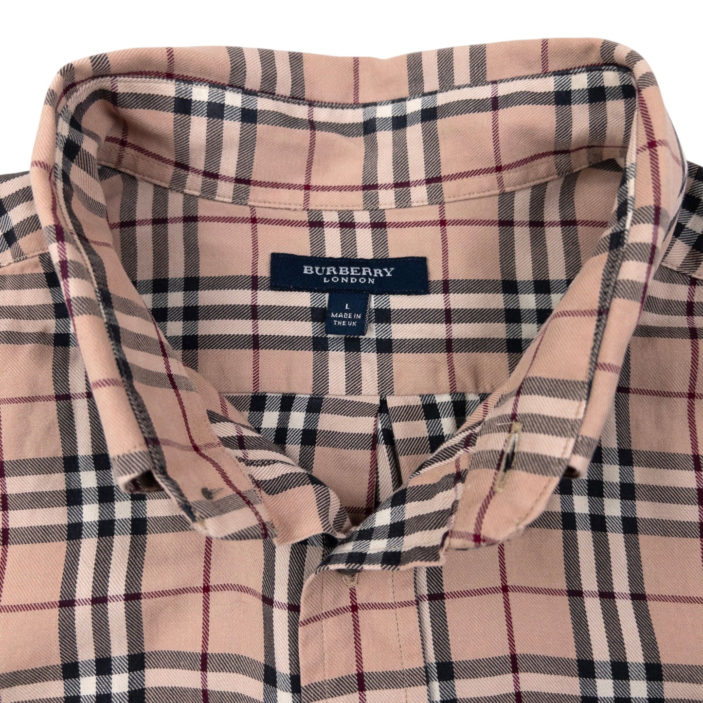 Vintage 2000s Burberry Nova Check Long Sleeve Button Up Shirt Size L