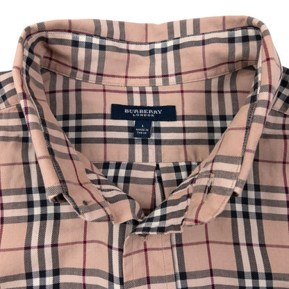 Vintage 2000s Burberry Nova Check Long Sleeve Button Up Shirt Size L