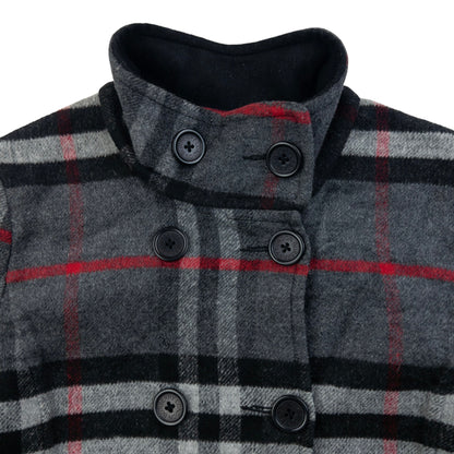 Vintage 2000s Burberry Nova Check Wool Jacket Womens Size S