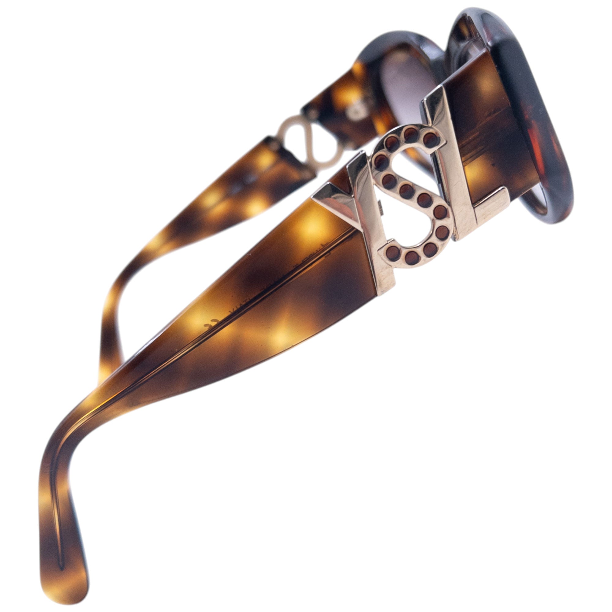 Vintage 90s YSL Yves Saint Laurent Tortoise Shell Sunglasses