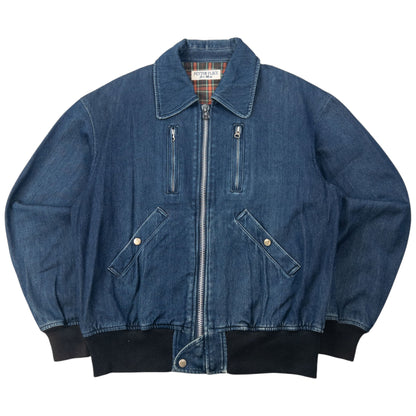 Vintage 90s PPFM Zip Up Denim Jacket Size M