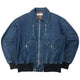 Vintage 90s PPFM Zip Up Denim Jacket Size M