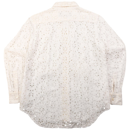Vintage Comme Des Garçons Tricot Lace Flounce Shirt Womens Size S