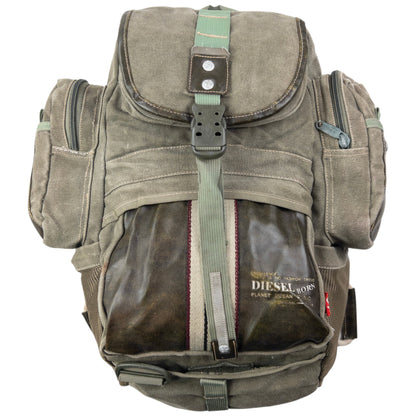 Vintage 2000s Diesel Spare Parts Cargo Backpack