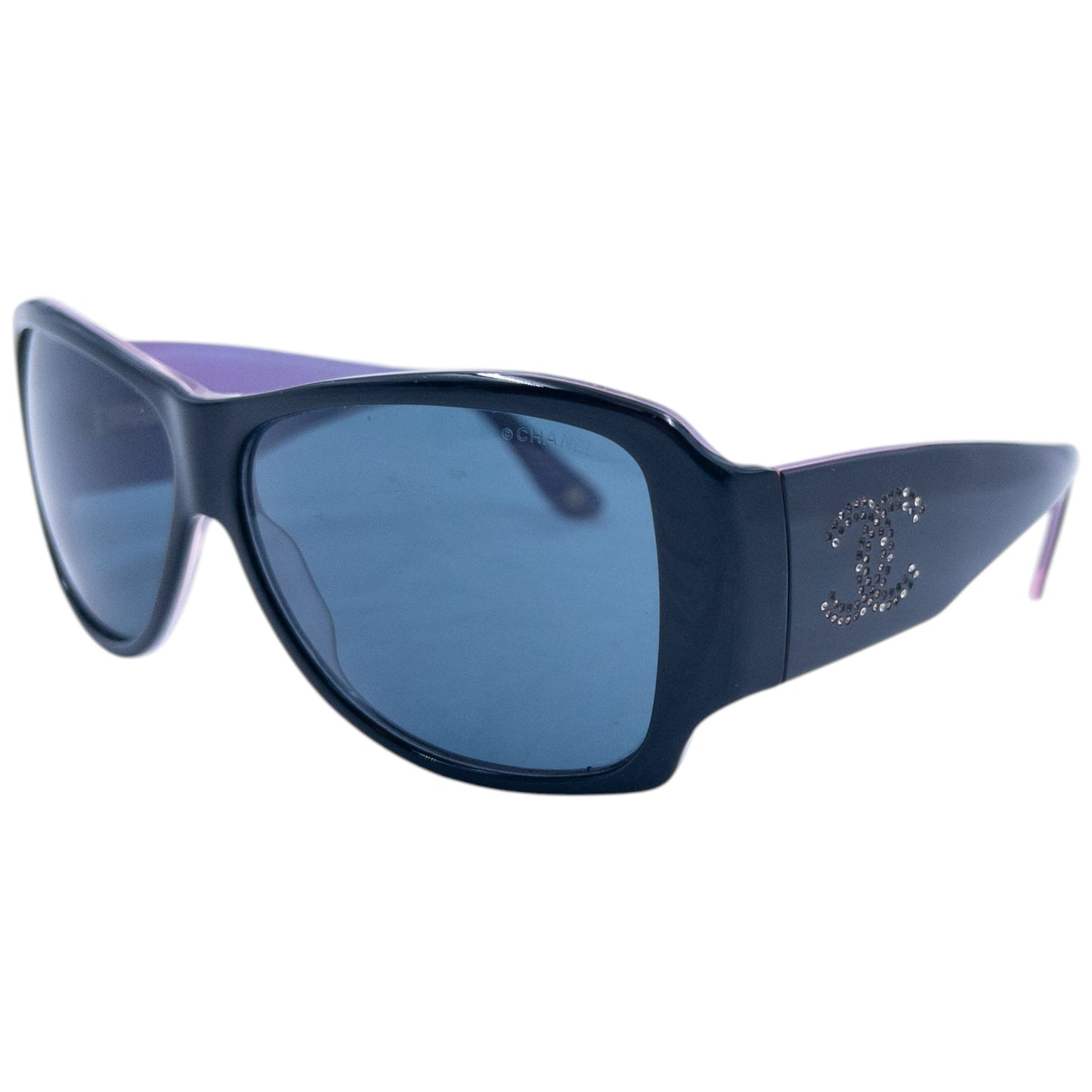 Vintage 2000s Chanel Diamanté Sunglasses