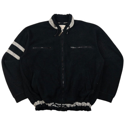 Vintage Armani Jeans Zip Up Fleece Jacket Size XL