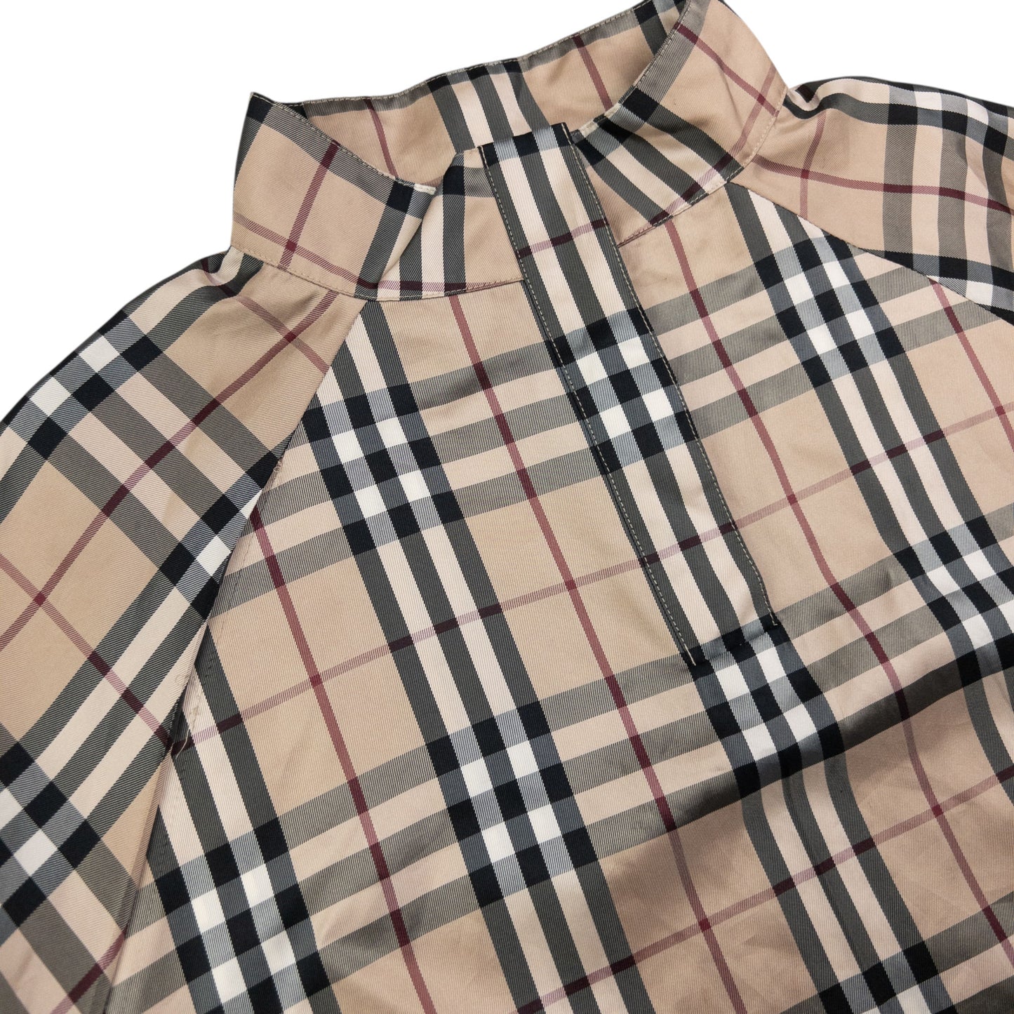Vintage Burberry Nova Check Lightweight Q Zip Jacket Size XL