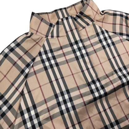 Vintage Burberry Nova Check Lightweight Q Zip Jacket Size XL