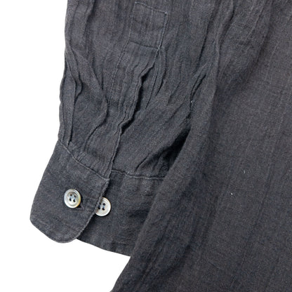 Vintage 90s Issey Miyake Linen Long Sleeve Button Up Linen Shirt Size XL