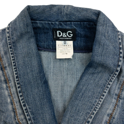 Vintage 2000s Dolce & Gabbana Button Up Denim Jacket Womens Size S