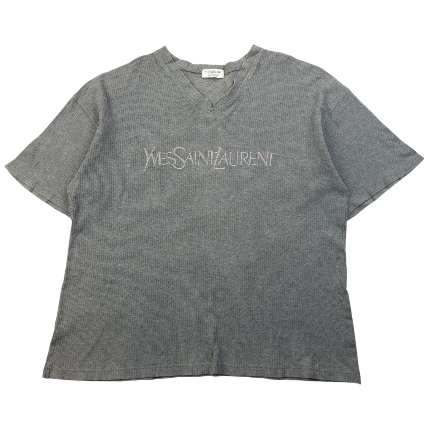 Vintage 2000s YSL Yves Saint Laurent Embroidered T Shirt Size M