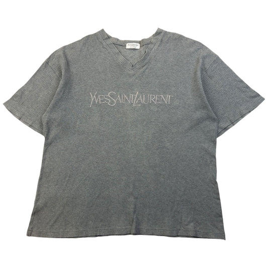 Vintage 2000s YSL Yves Saint Laurent Embroidered T Shirt Size M