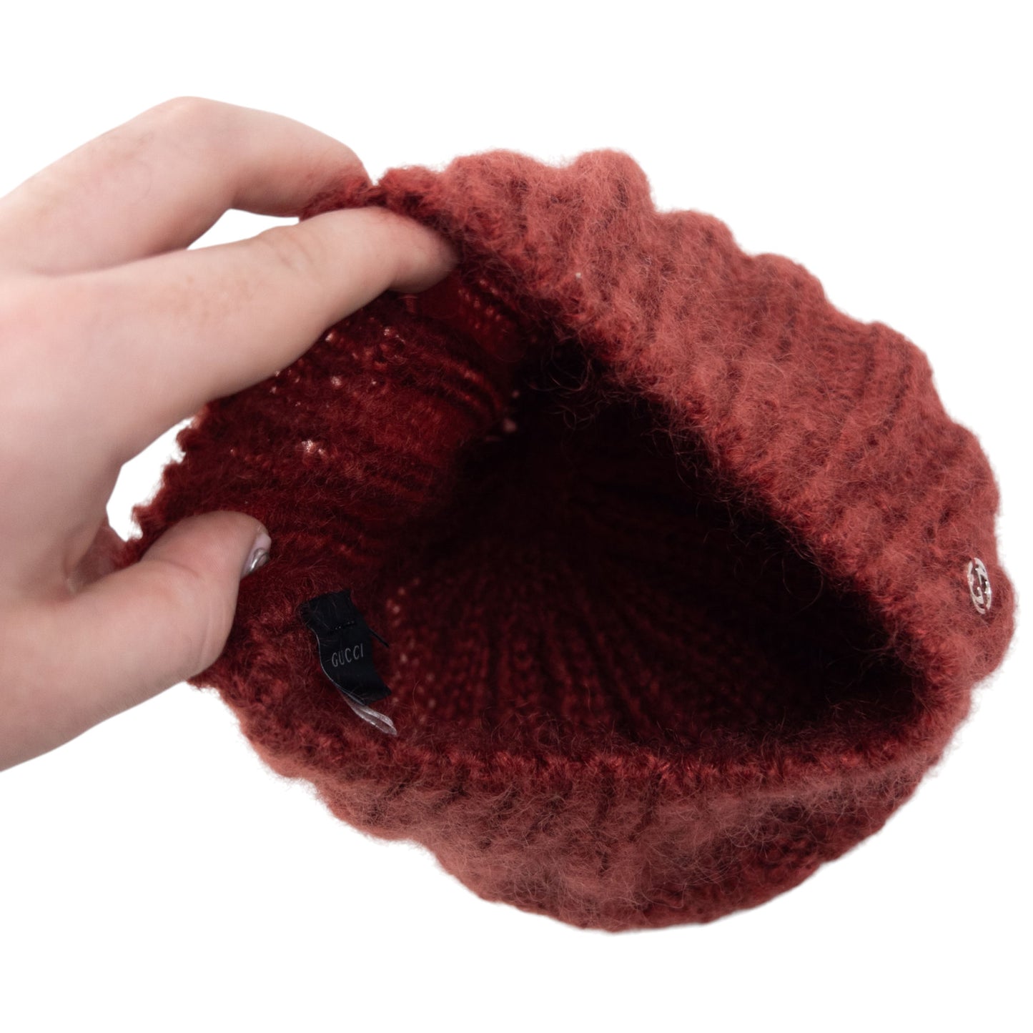 Vintage 2000s Gucci Wool Knit Beanie Hat