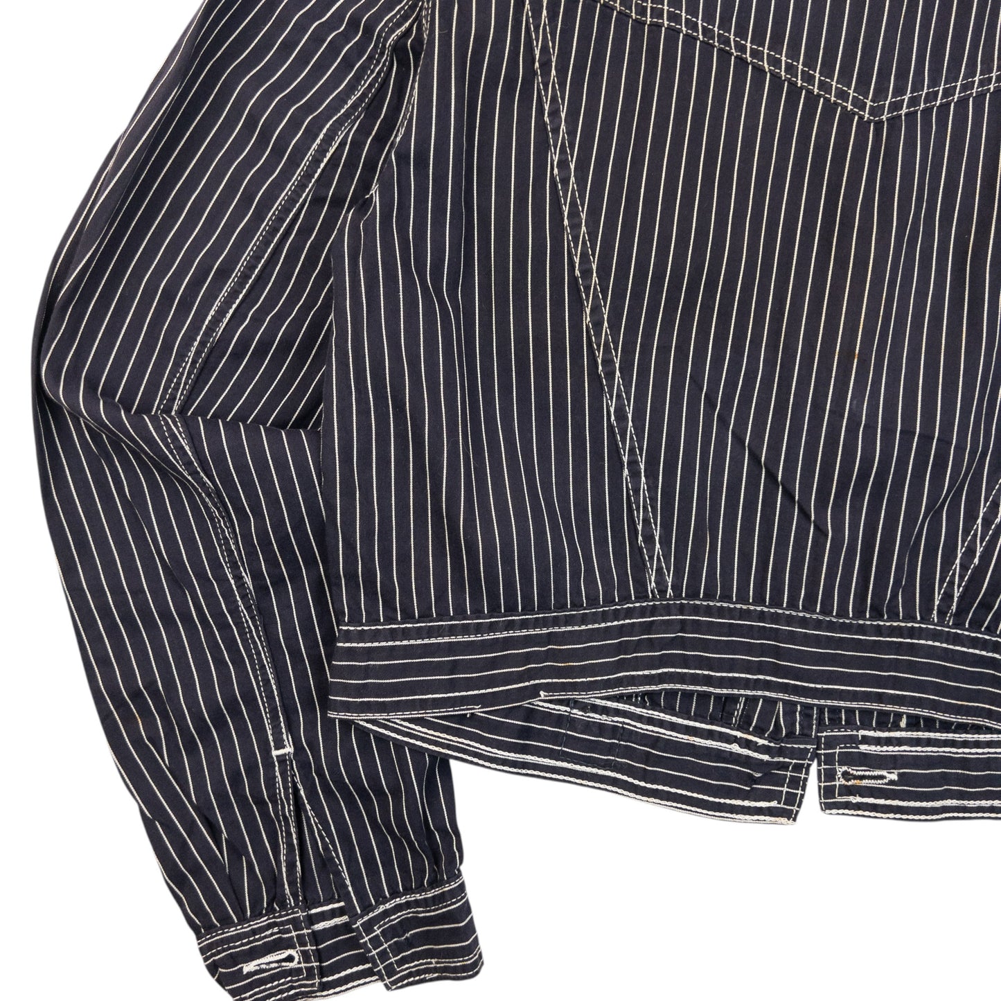 Vintage 2000s Versace Jeans Couture Striped Jacket Womens Size L
