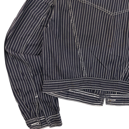 Vintage 2000s Versace Jeans Couture Striped Jacket Womens Size L