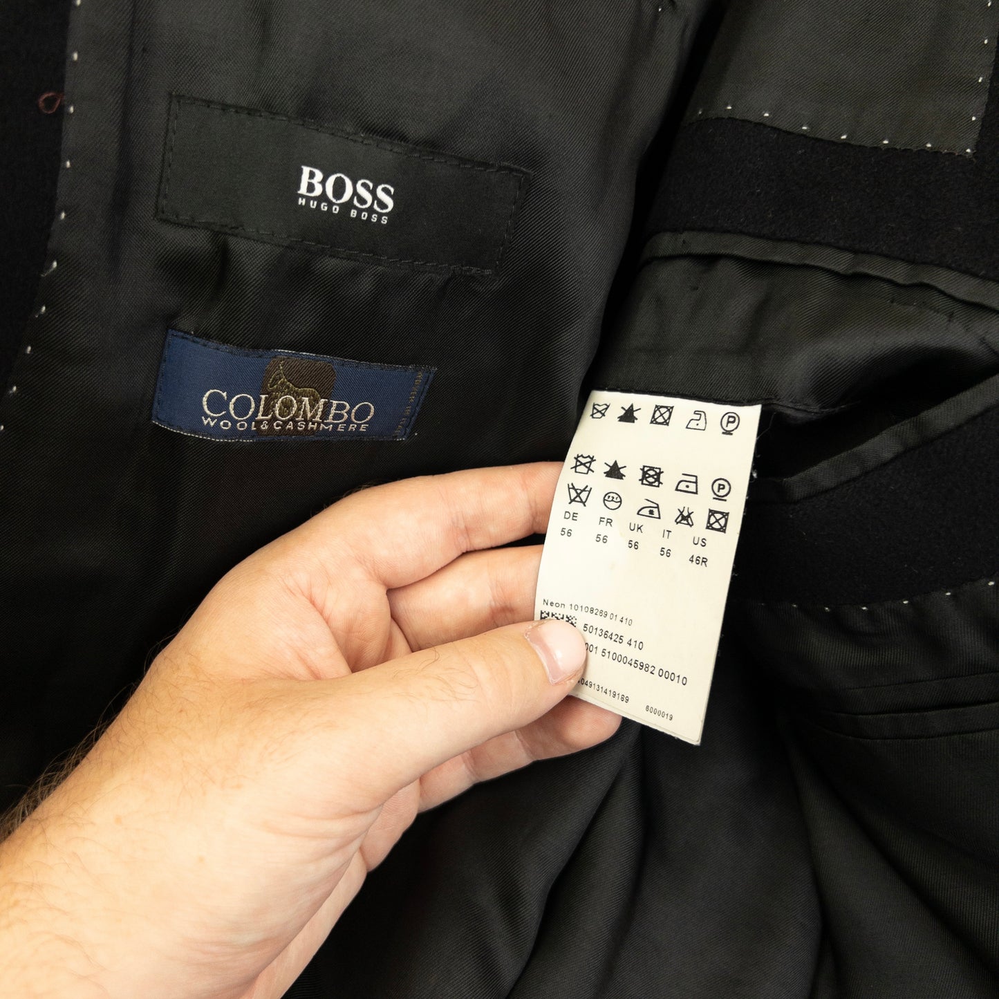 Vintage 2000s Hugo Boss Cashmere Longline Jacket Size XL