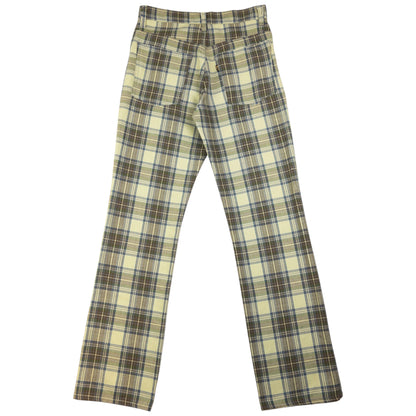 Vintage Levi's Sta Prest Big E Checkered Trousers Size W26