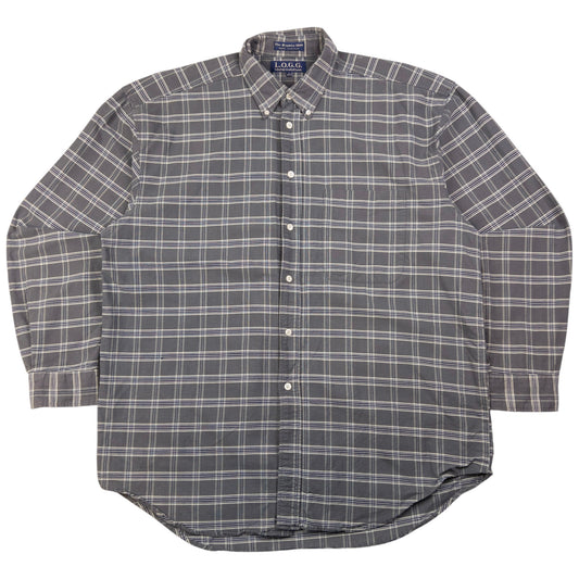 Vintage L.O.G.G. Long Sleeve Button Up Shirt Size L