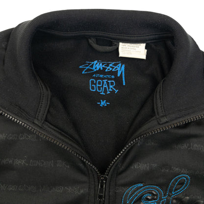 Vintage Stussy Monogram Track Jacket Size M