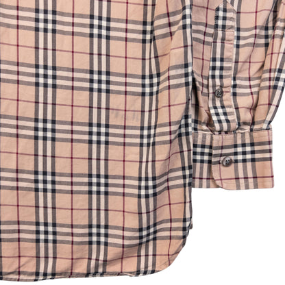 Vintage 2000s Burberry Nova Check Long Sleeve Button Up Shirt Size S