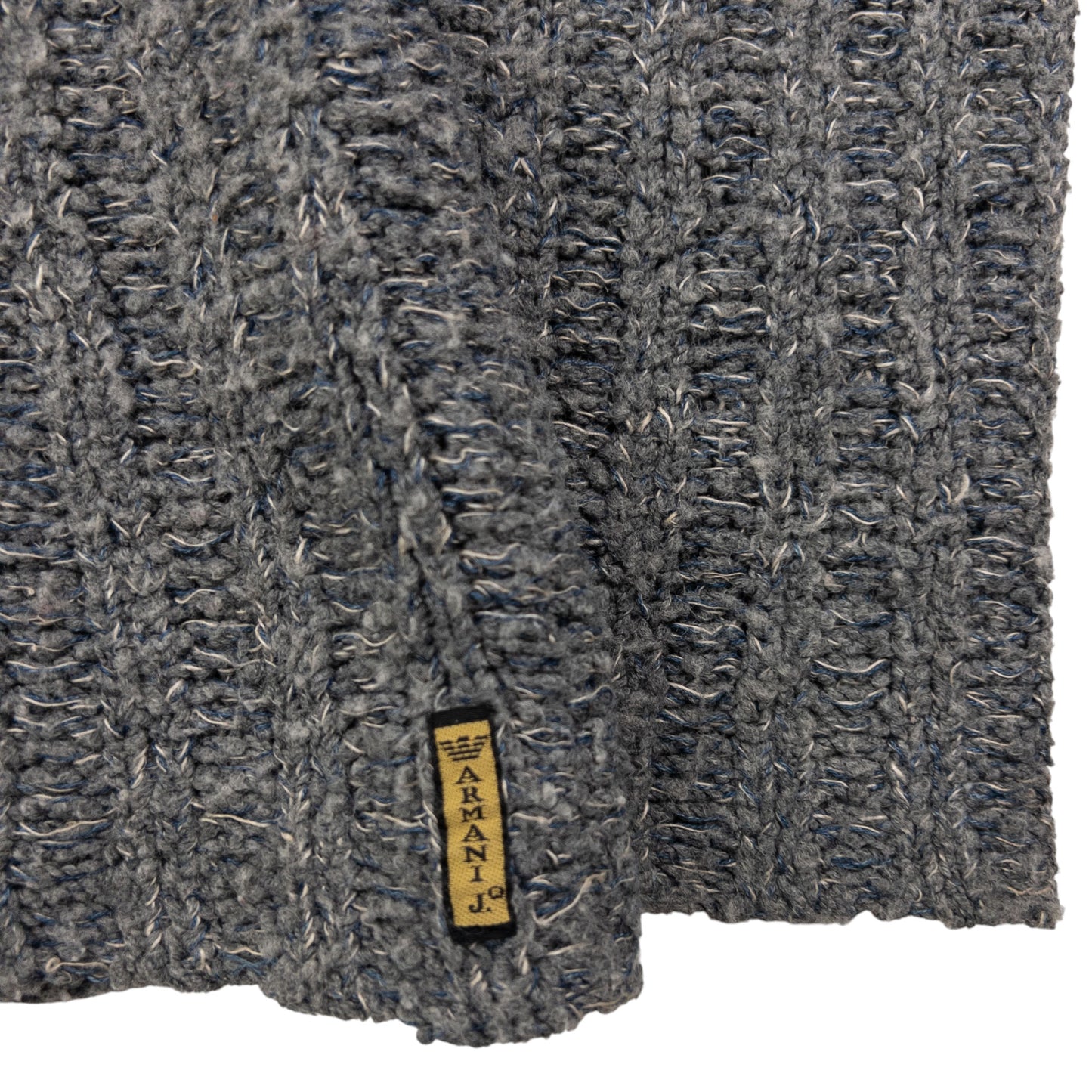 Vintage Armani Jeans Q Zip Knit Jumper Size XS