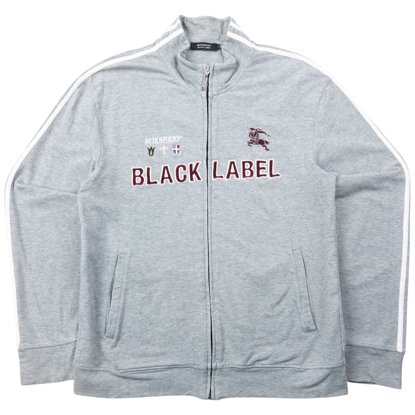 Vintage 2000s Burberry Black Label Zip Up Sweatshirt Size S
