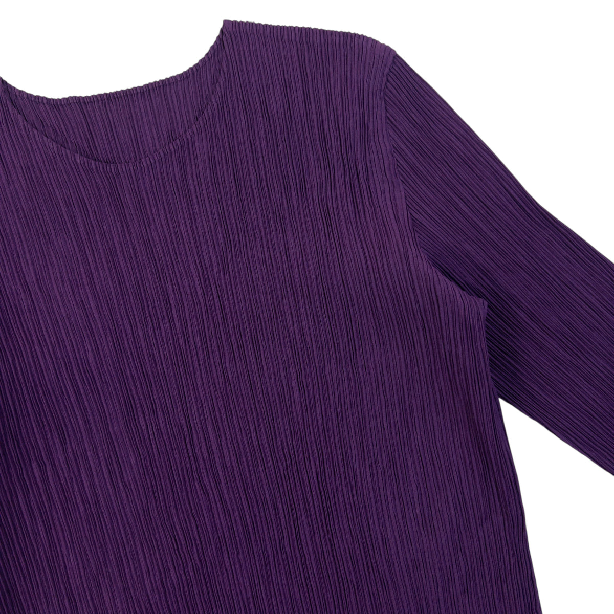 Vintage 90s Issey Miyake Pleated Long Sleeve Top Womens Size M