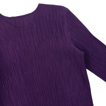 Vintage 90s Issey Miyake Pleated Long Sleeve Top Womens Size M