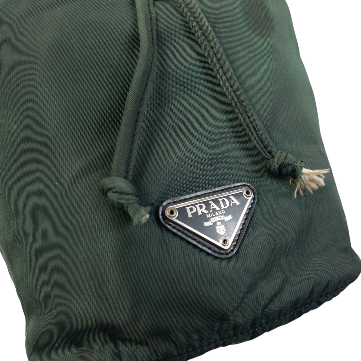 Vintage 2000s Prada tasje met trekkoord