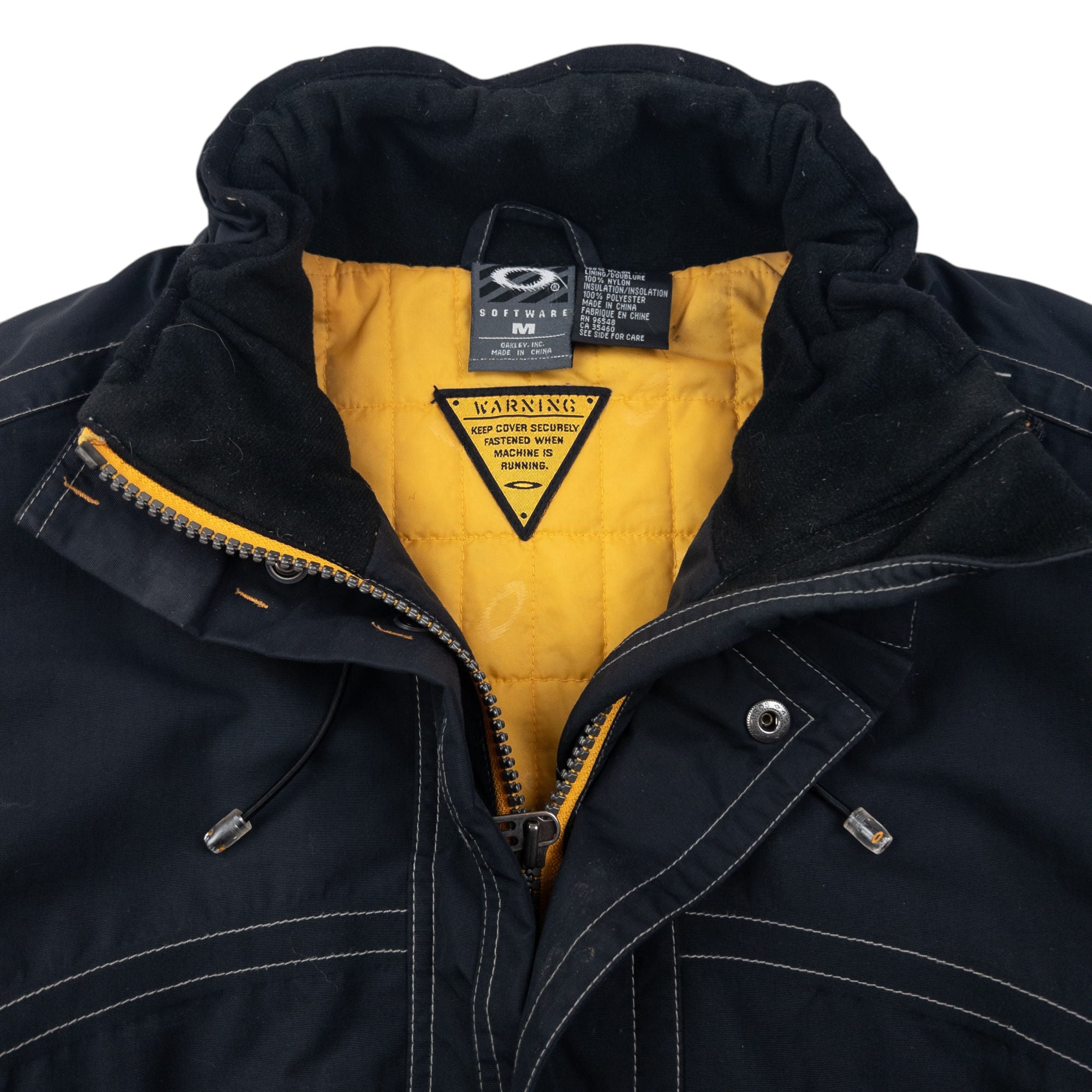 Vintage Oakley Zip Up Snowboarding Jacket Size XL