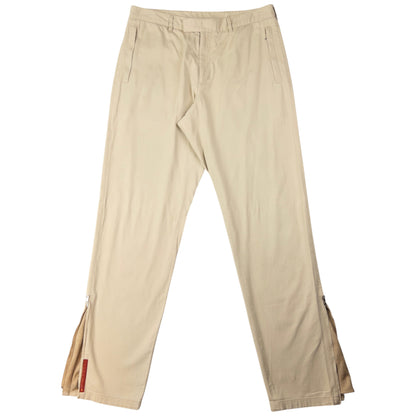 Vintage Prada Sport Zip Cuff Trousers Size W31