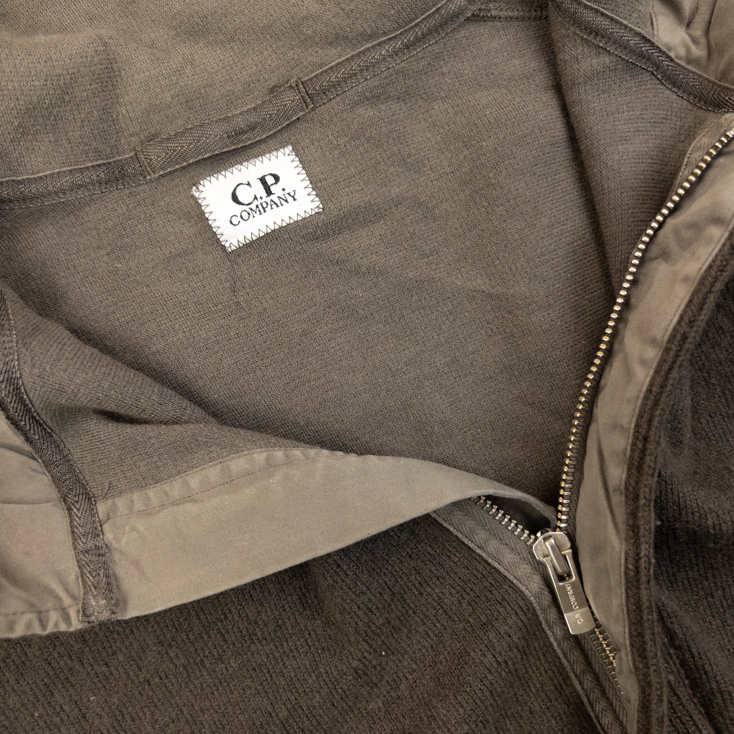 Vintage 2008 CP Company Q Zip Wool Hoodie Size L