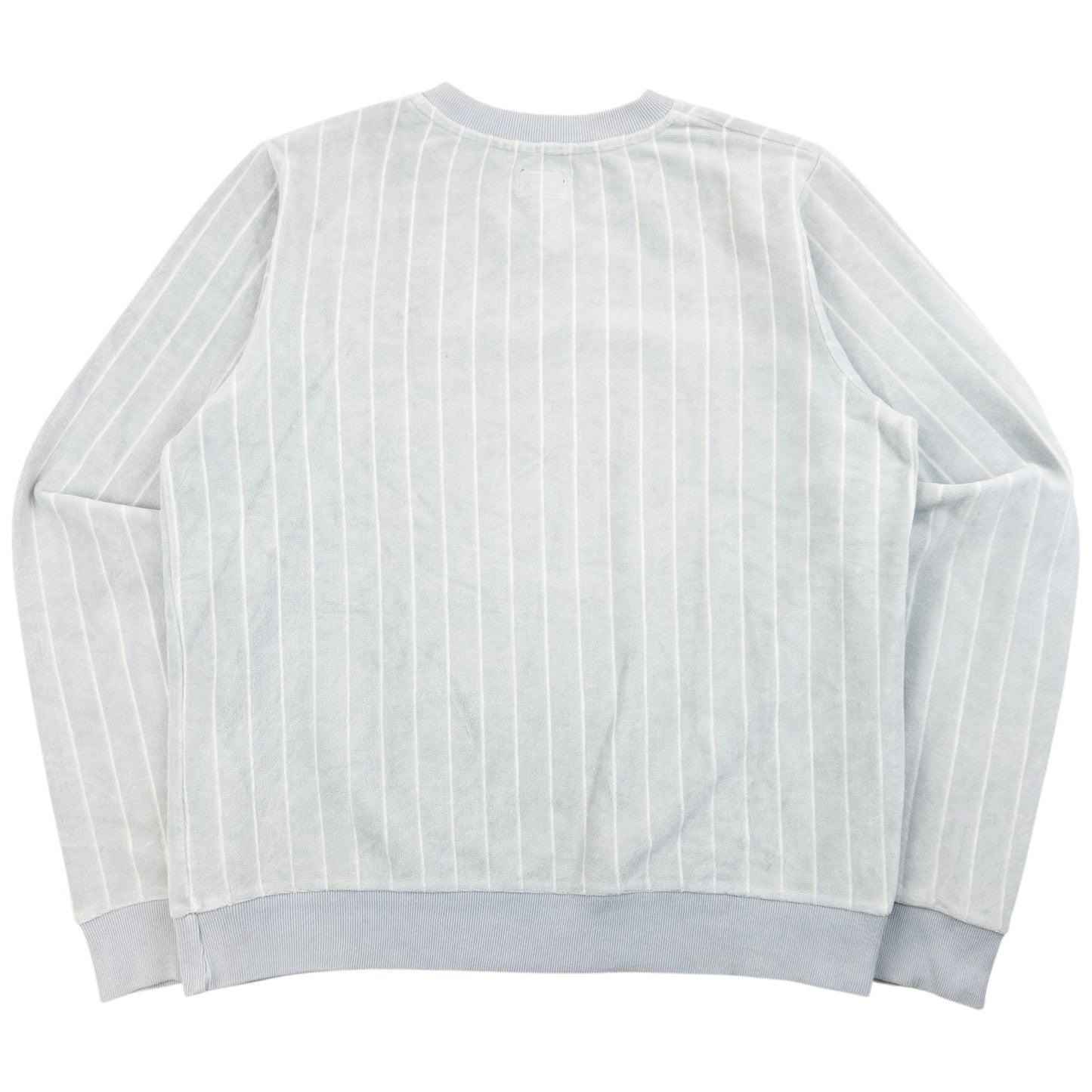 Vintage 2000s Stussy Striped Velour Sweatshirt Size XS