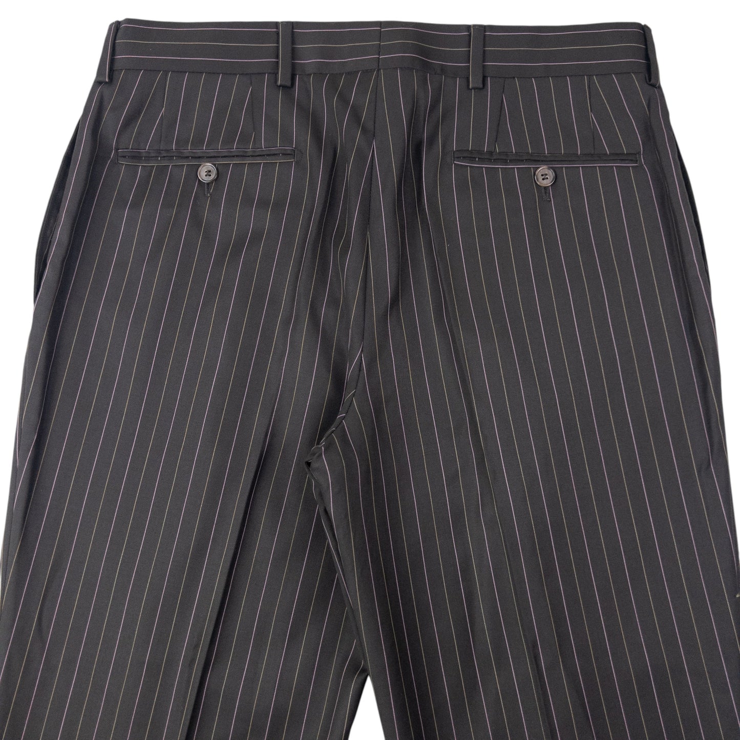 Vintage 90s YSL Yves Saint Laurent Pinstripe Jacket & Trousers Suit Set Size L