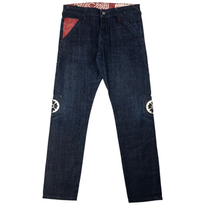 Vintage Evisu Multi Pocket Kamon Gull Japanese Denim Jeans Size W34