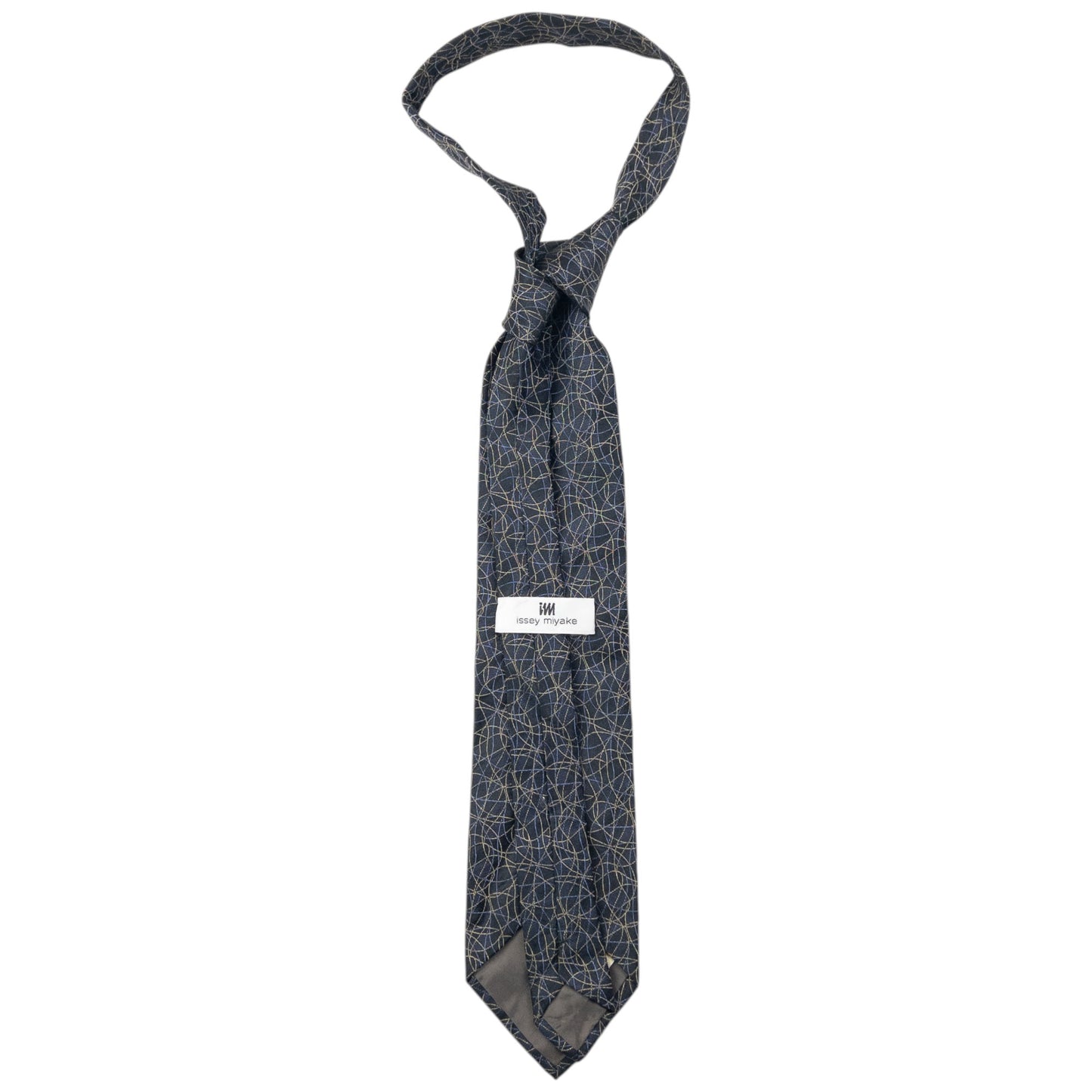 Vintage 90s Issey Miyake Pattern Silk Tie