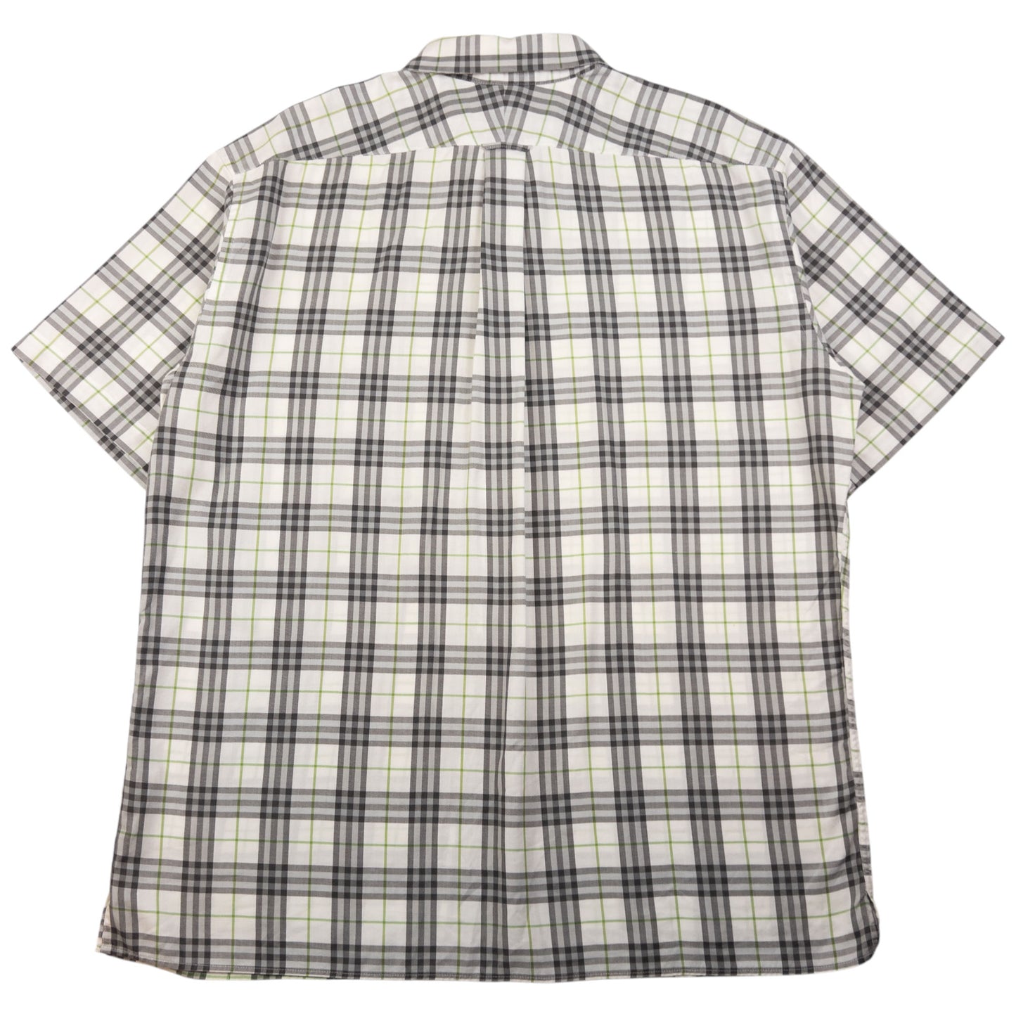 Vintage Burberry Nova Check Short Sleeve Button Up Shirt Size XL