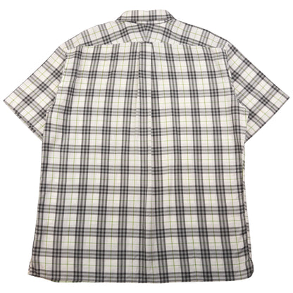 Vintage Burberry Nova Check Short Sleeve Button Up Shirt Size XL
