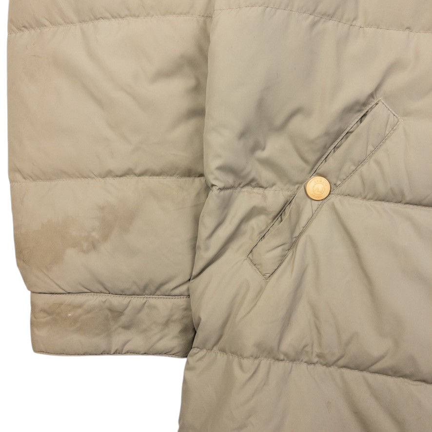 Vintage Armani Jeans Button Up Puffer Jacket Size L