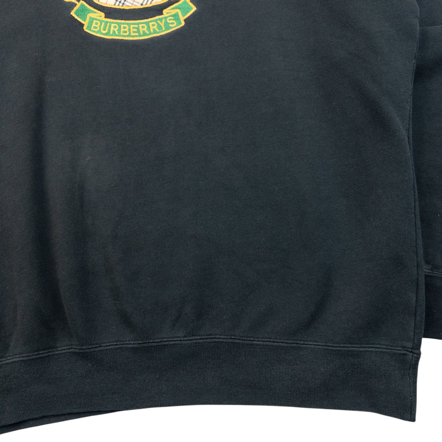 Vintage 90s Burberry Embroidered Sweatshirt Size S