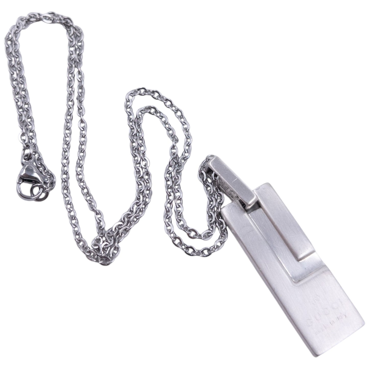 Vintage Gucci Silver Pendent Necklace