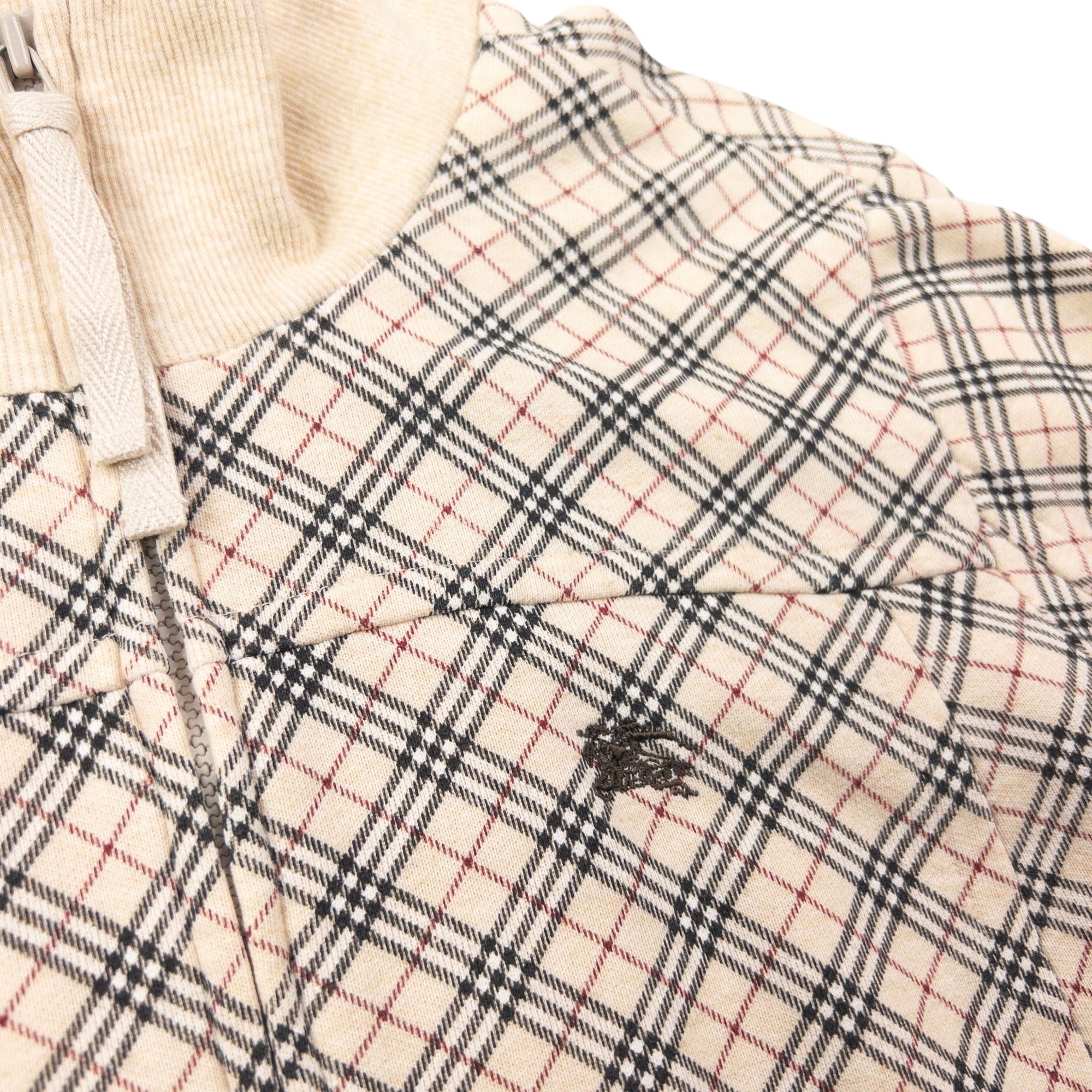 Vintage 2000s Burberry Blue Label Nova Check Zip Up Sweatshirt Womens Size M