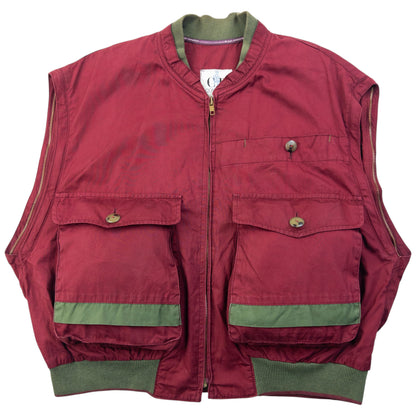Vintage 80s CP Company Zip Off Sleeve Bomber Jacket Size S