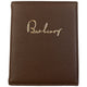 Vintage Burberry notitieboek met lederen omslag uit de jaren 2000