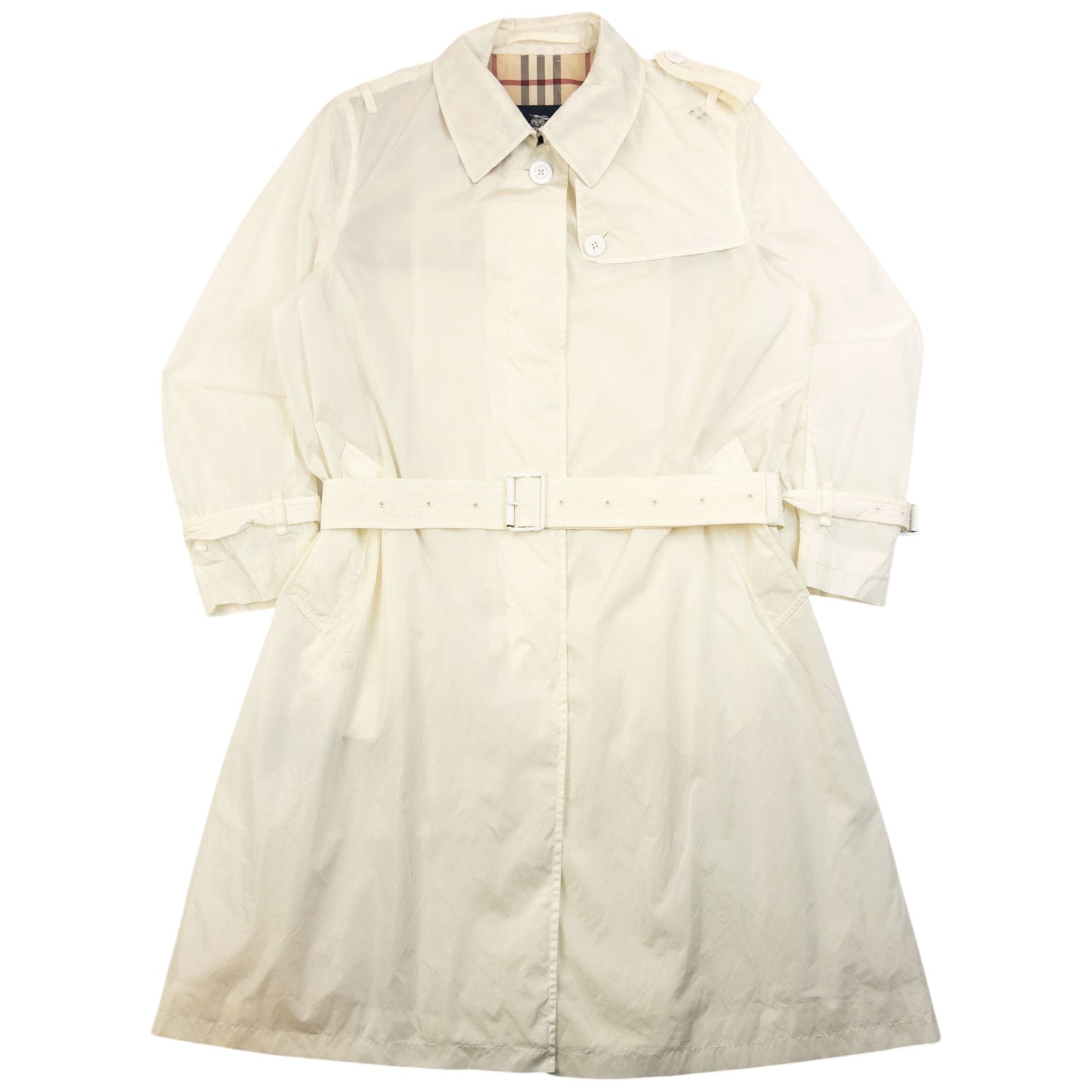 Vintage 2000s Burberry Belt Waist Trench Jacket Womens Size M