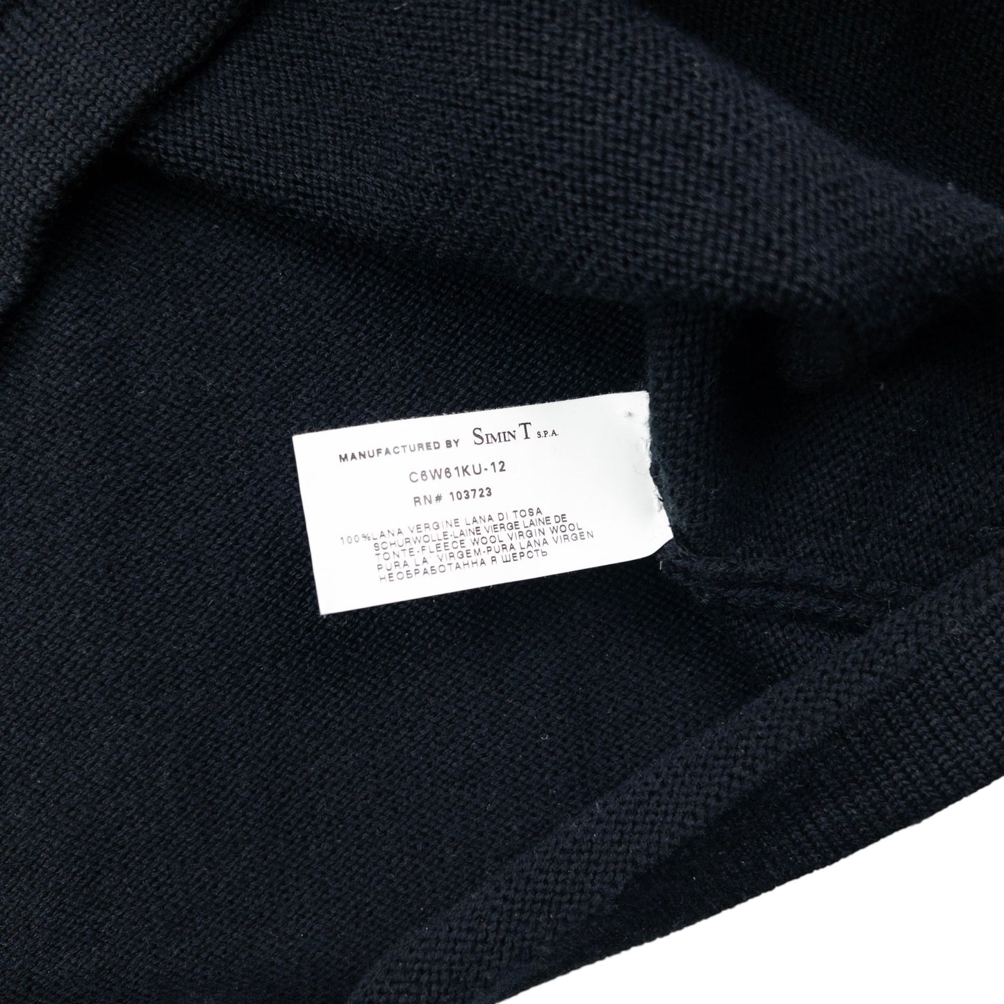 Vintage Armani Jeans Knitted Wool Jumper Size M