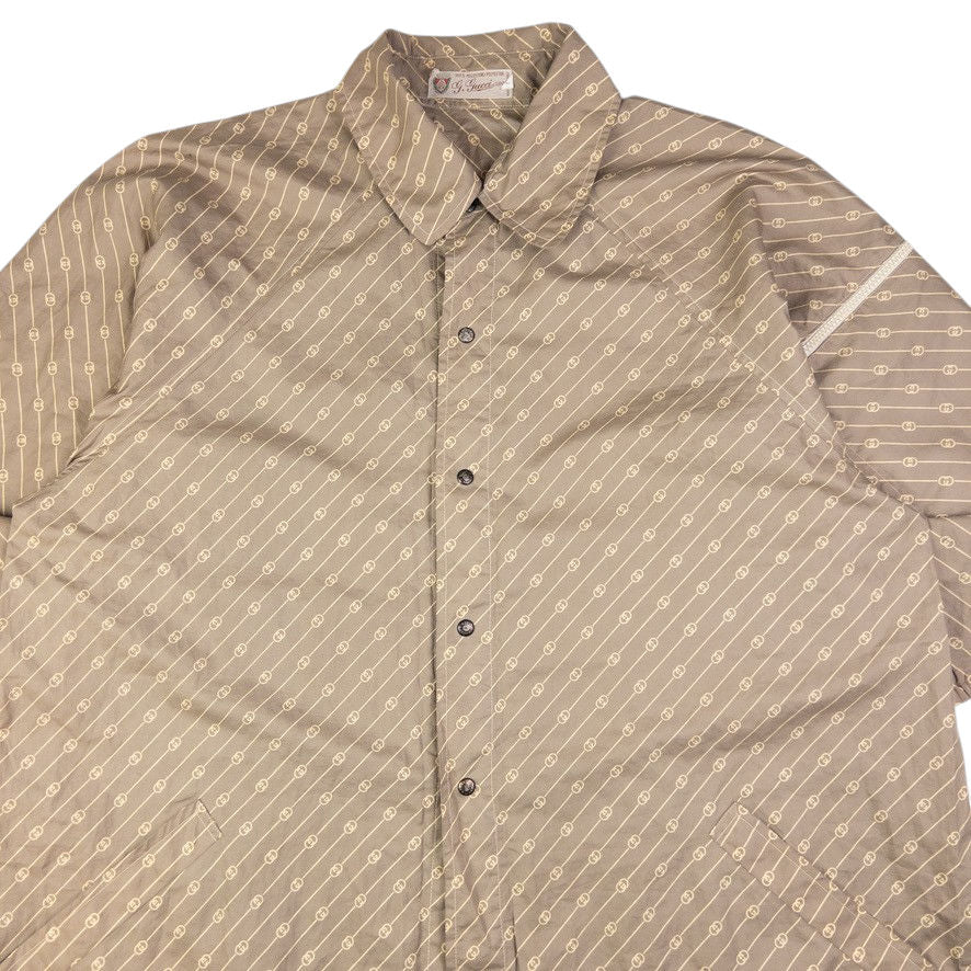 Vintage Gucci Monogram Packable Lightweight Jacket Size L